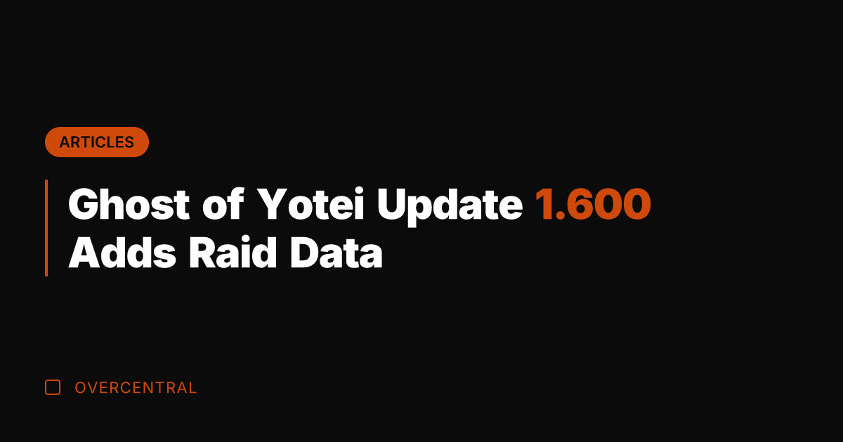 Ghost of Yotei Update 1.600 Adds Raid Data
