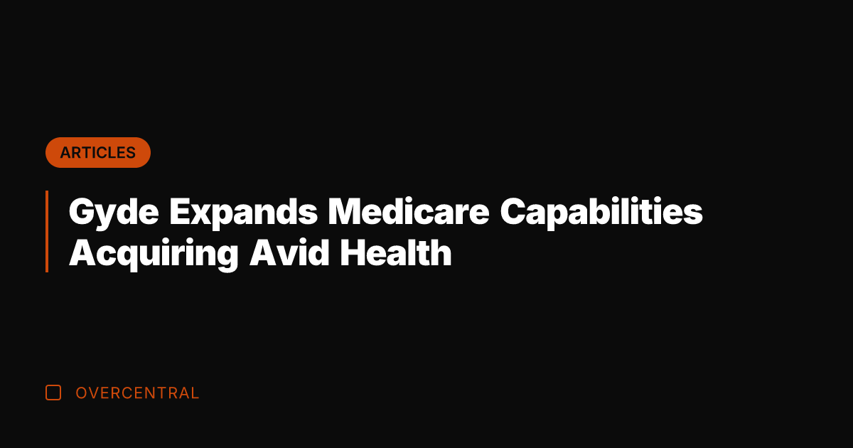 Gyde Expands Medicare Capabilities Acquiring Avid Health