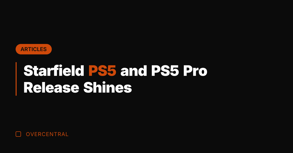 Starfield PS5 and PS5 Pro Release Shines