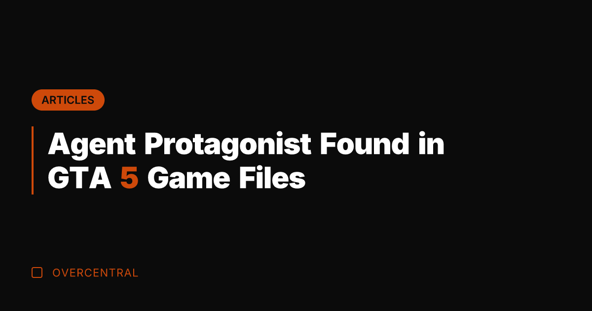 Agent Protagonist Found in GTA 5 Game Files