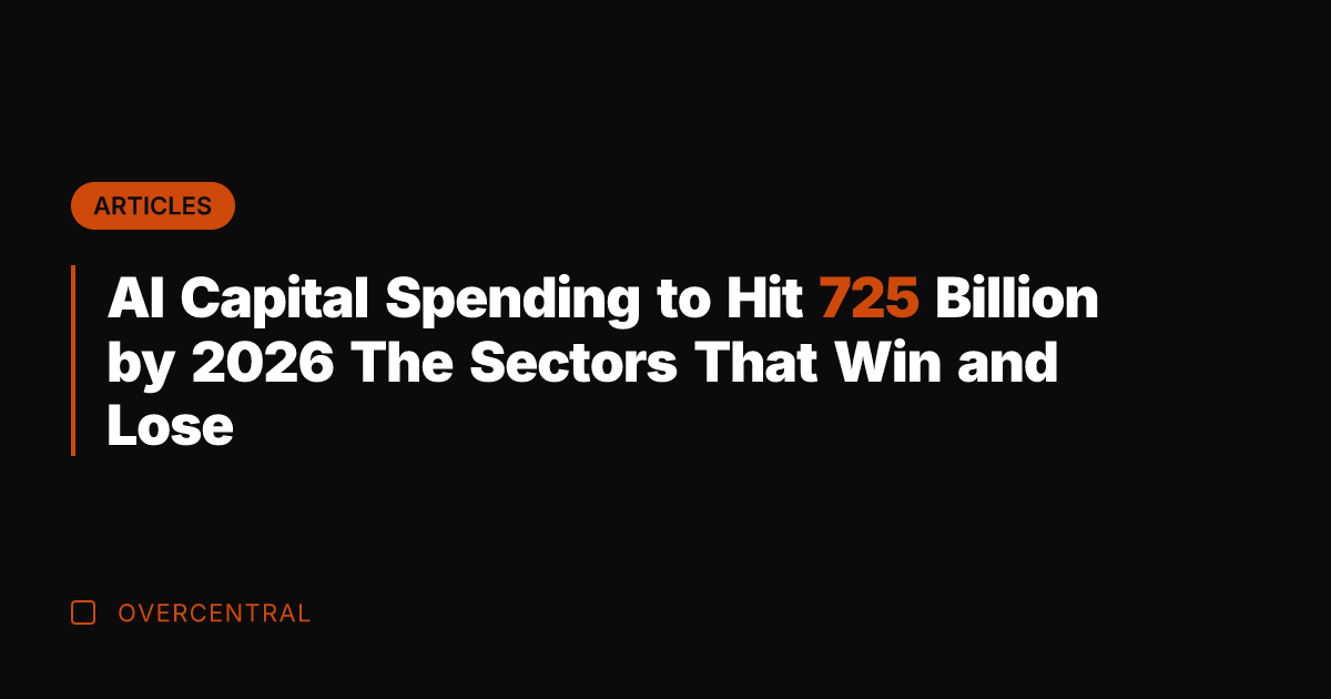 AI Capital Spending to Hit 725 Billion by 2026 The Sectors That