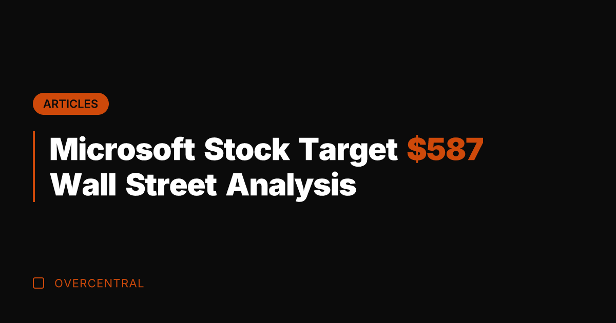 Microsoft Stock Target 7 Wall Street Analysis