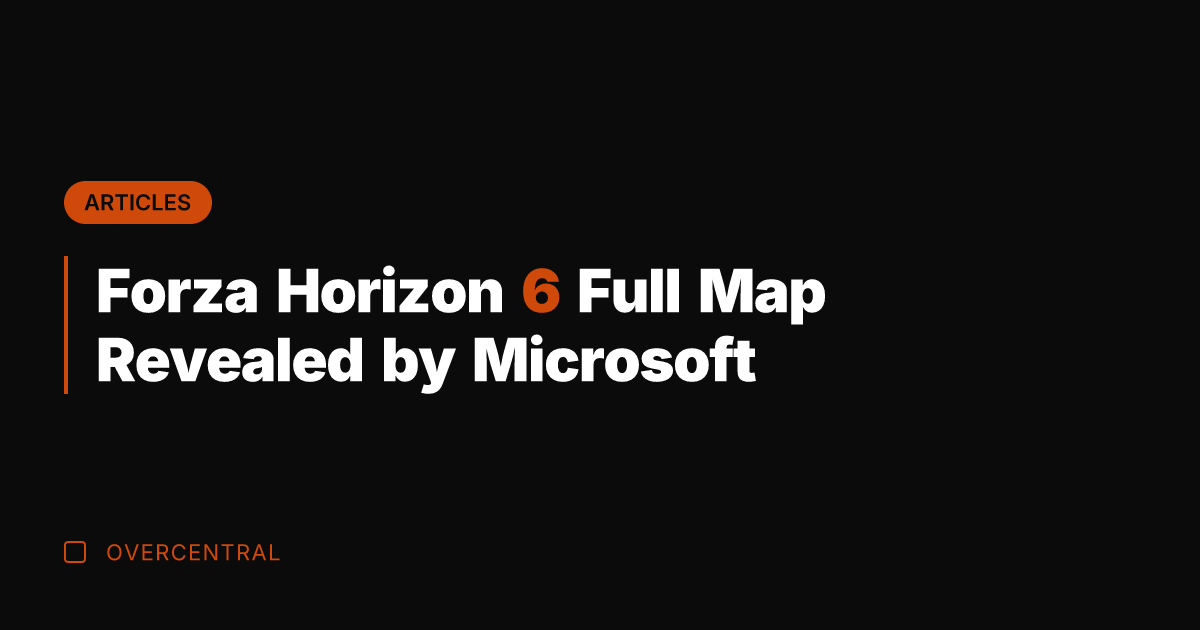 Forza Horizon 6 Full Map Revealed by Microsoft