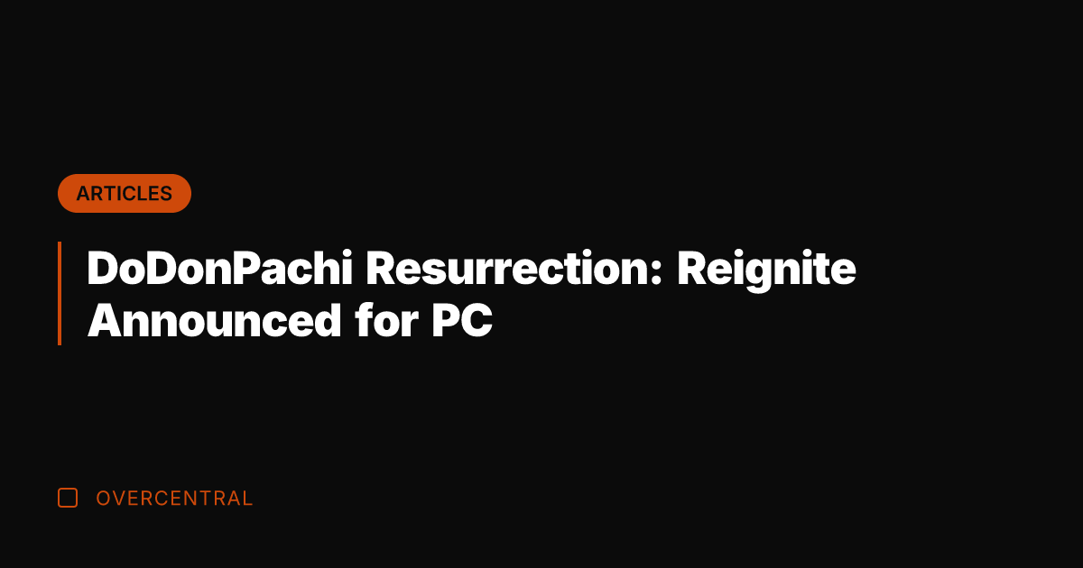 DoDonPachi Resurrection: Reignite Announced for PC