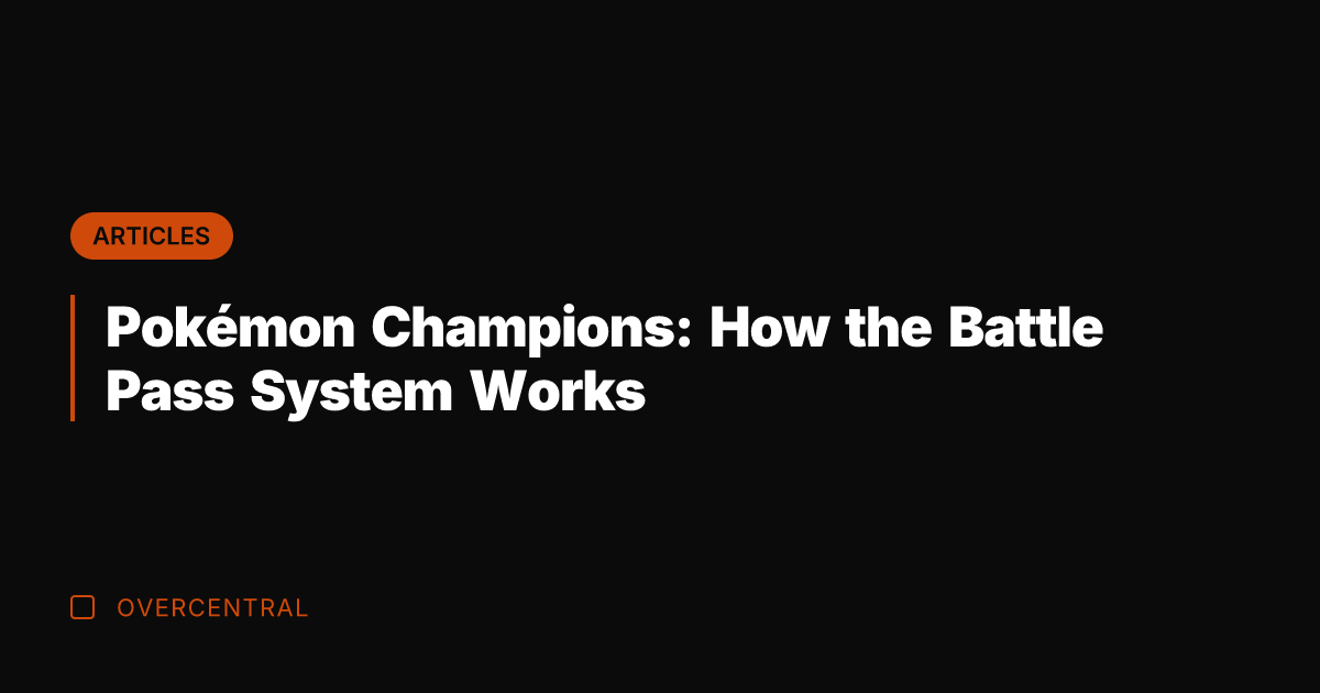 Pokémon Champions: How the Battle Pass System Works