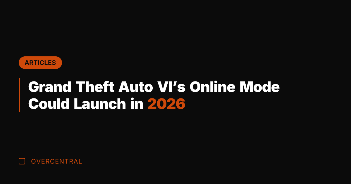 Grand Theft Auto VI's Online Mode Could Launch in 2026