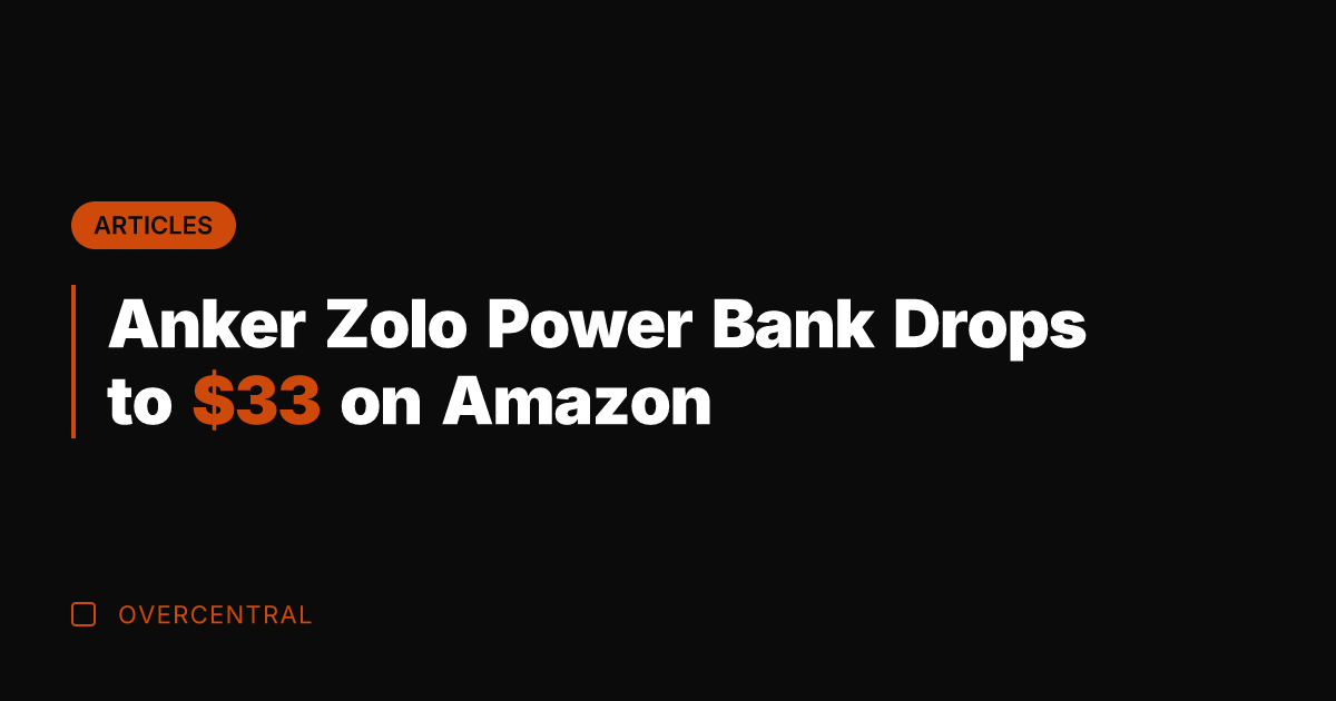 Anker Zolo Power Bank Drops to  on Amazon