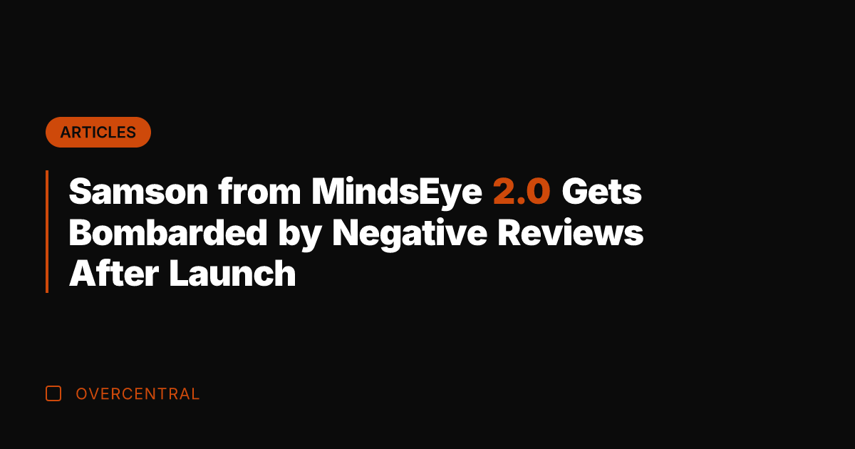 Samson from MindsEye 2.0 Gets Bombarded by Negative Reviews After Launch