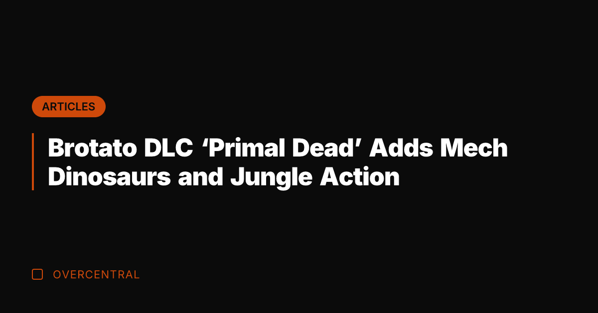 Brotato DLC 'Primal Dead' Adds Mech Dinosaurs and Jungle Action