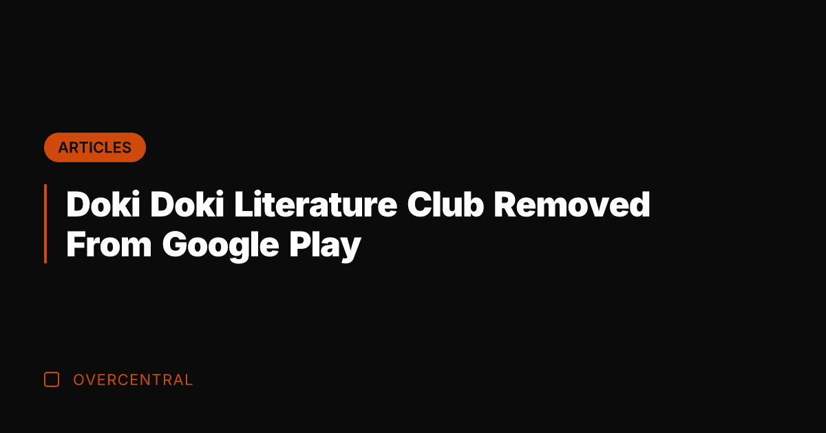 Doki Doki Literature Club Removed From Google Play