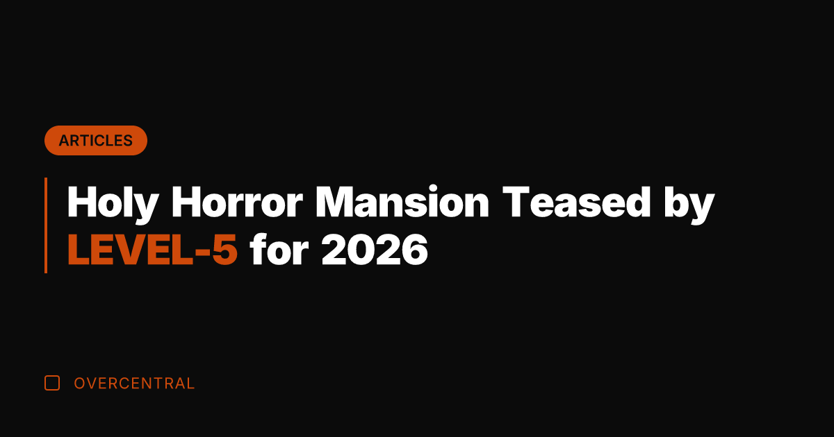 Holy Horror Mansion Teased by LEVEL-5 for 2026