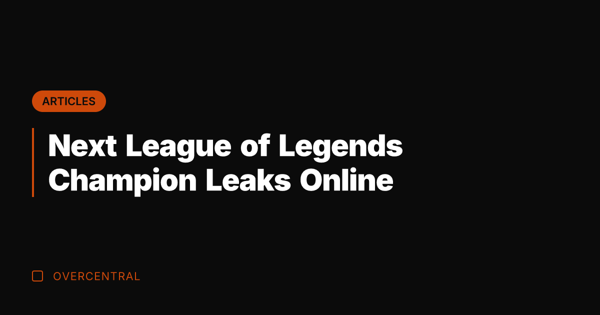 Next League of Legends Champion Leaks Online