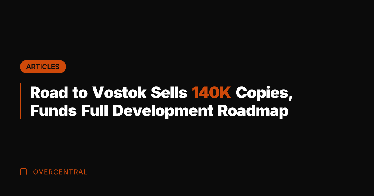 Road to Vostok Sells 140K Copies, Funds Full Development Roadmap