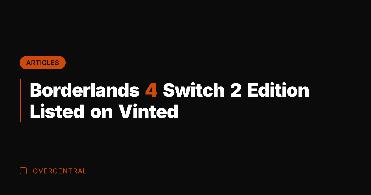 Borderlands 4 Switch 2 Edition Listed on Vinted