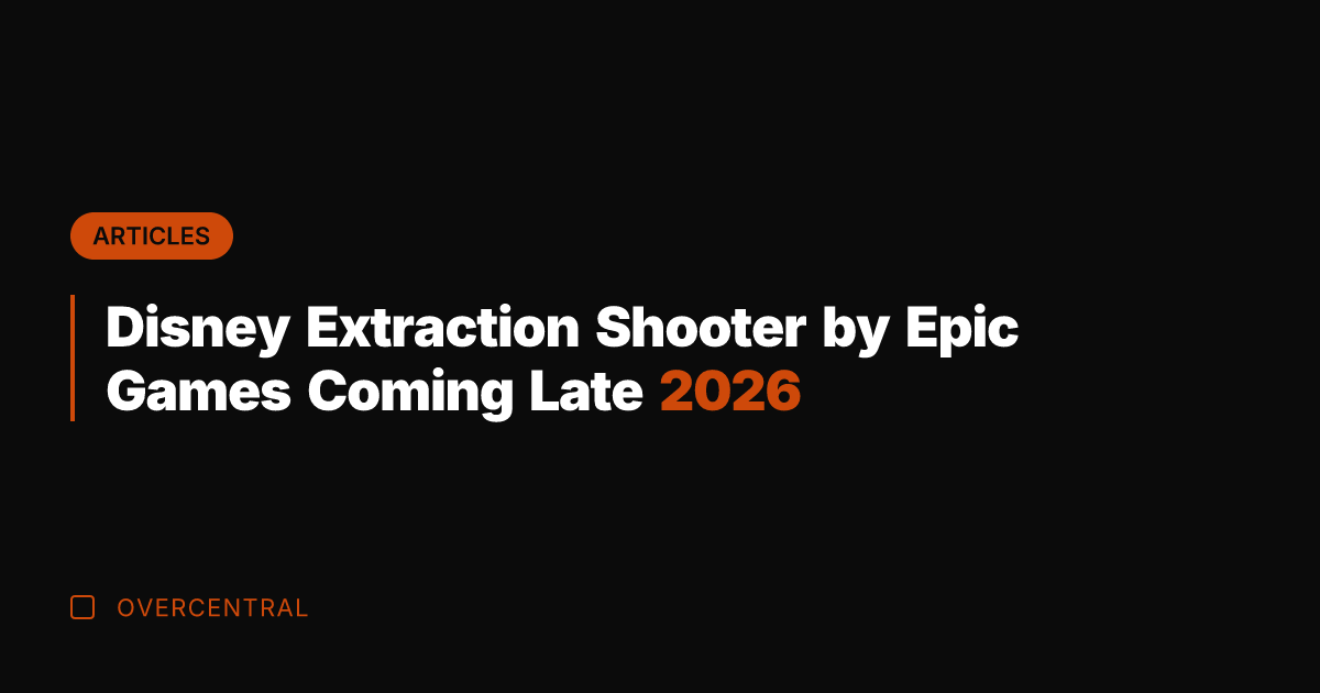 Disney Extraction Shooter by Epic Games Coming Late 2026