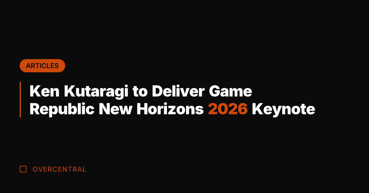 Ken Kutaragi to Deliver Game Republic New Horizons 2026 Keynote
