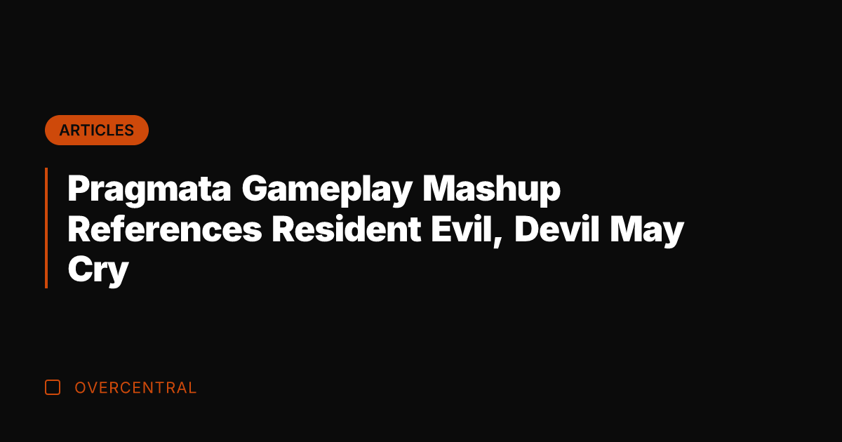 Pragmata Gameplay Mashup References Resident Evil, Devil May Cry