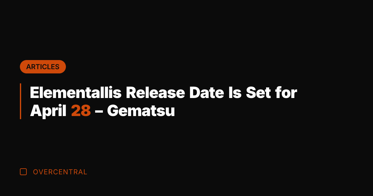 Elementallis Release Date Is Set for April 28 - Gematsu