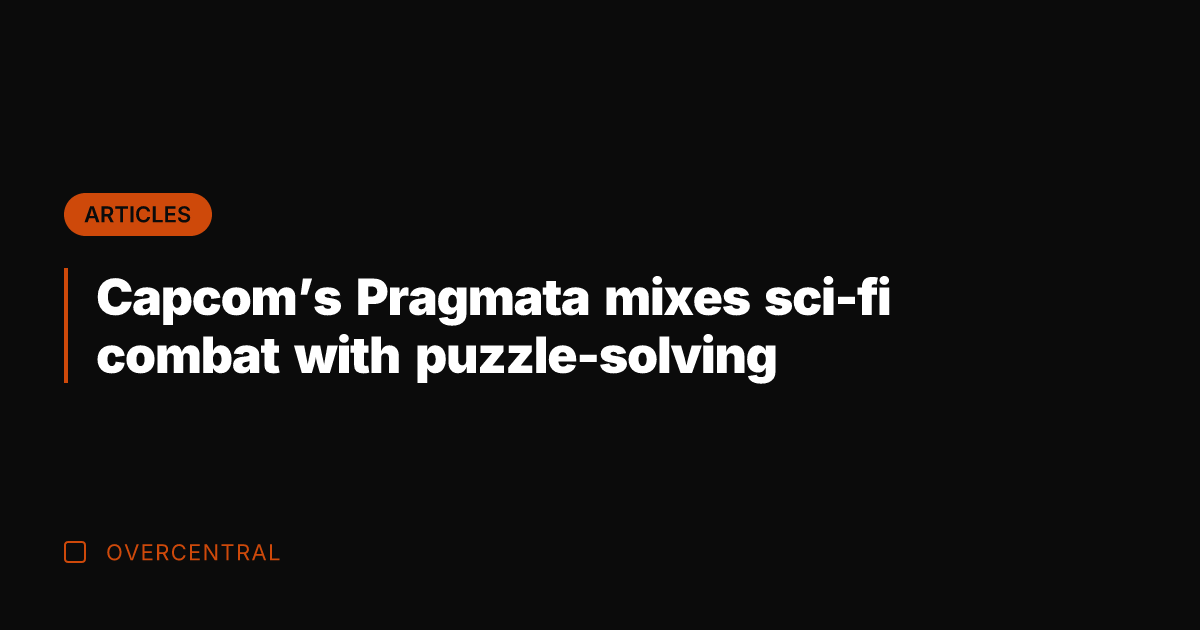Capcom's Pragmata mixes sci-fi combat with puzzle-solving