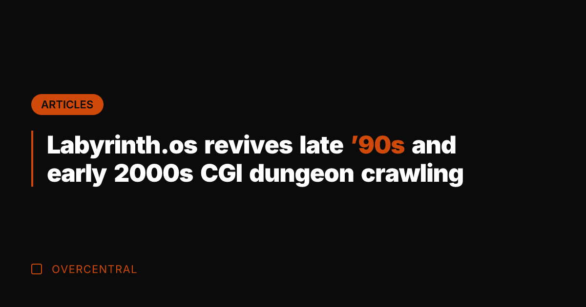 Labyrinth.os revives late '90s and early 2000s CGI dungeon crawling