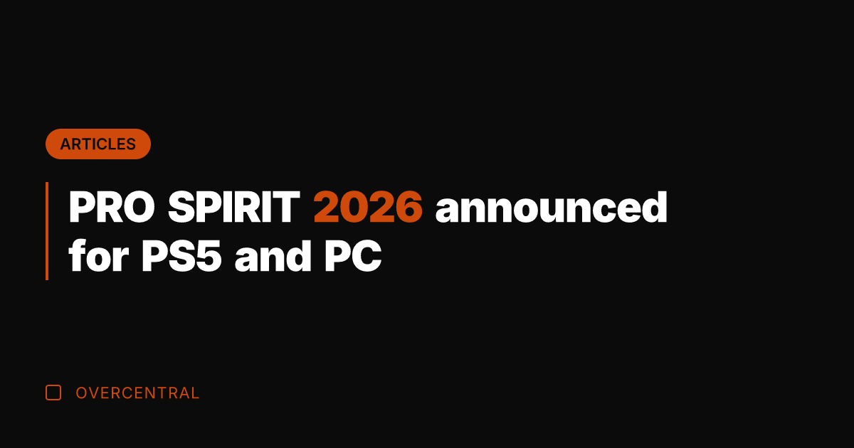 PRO SPIRIT 2026 announced for PS5 and PC