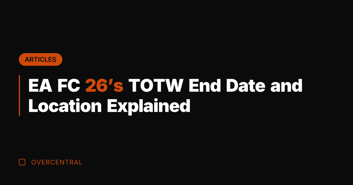 EA FC 26's TOTW End Date and Location Explained