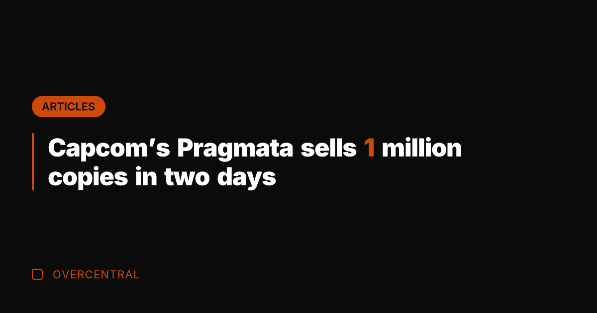 Capcom's Pragmata sells 1 million copies in two days
