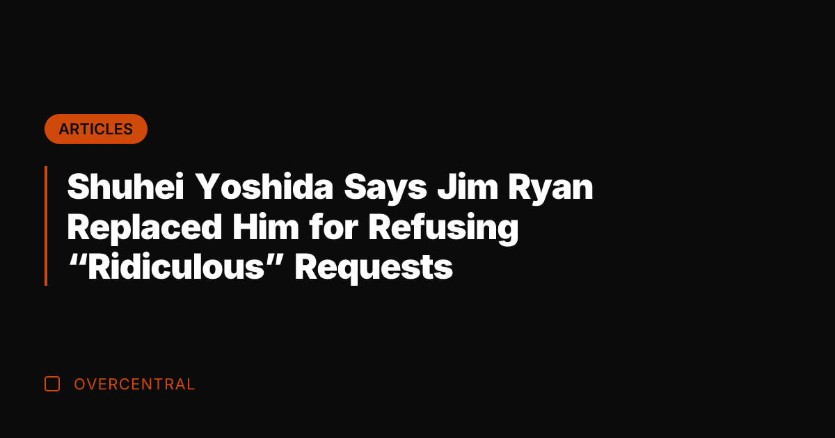 Shuhei Yoshida Says Jim Ryan Replaced Him for Refusing "Ridiculous" Requests
