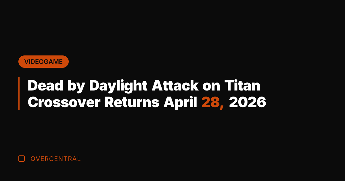 Dead by Daylight Attack on Titan Crossover Returns April 28, 2026
