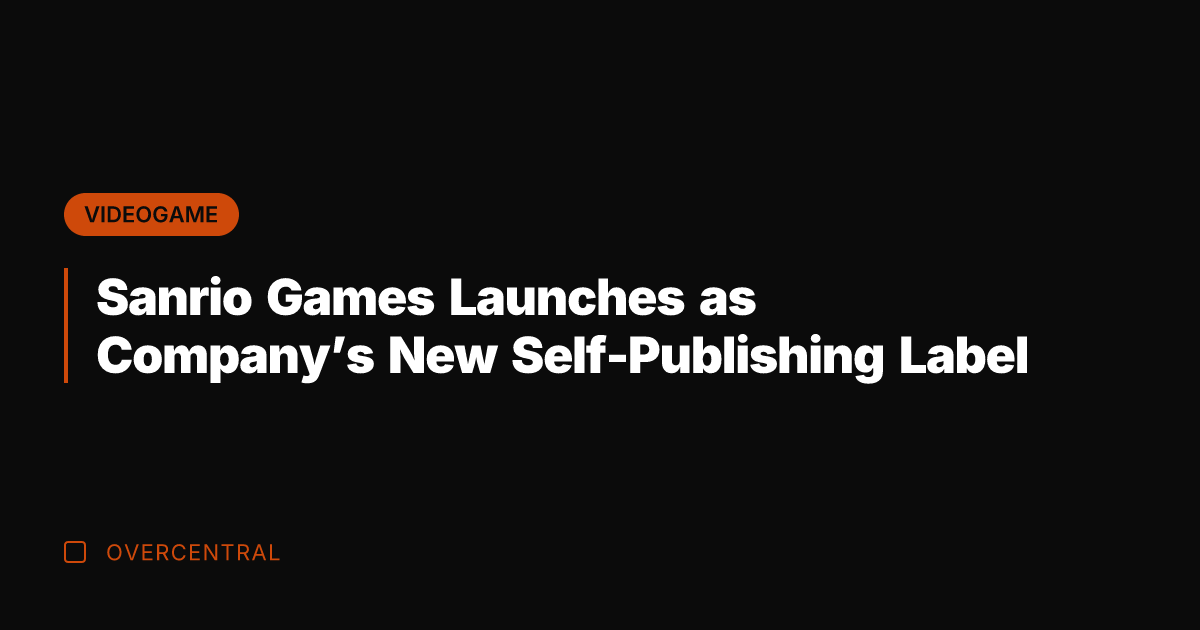 Sanrio Games Launches as Company's New Self-Publishing Label