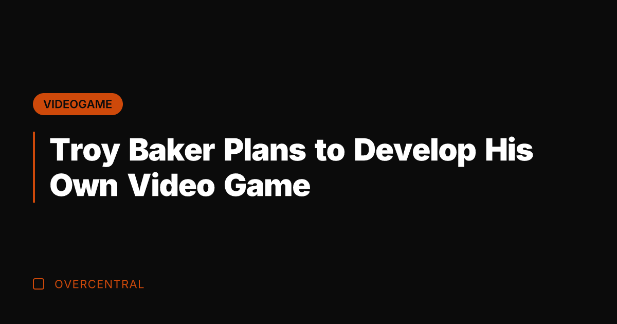 Troy Baker Plans to Develop His Own Video Game