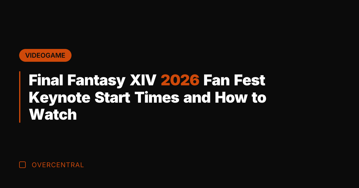 Final Fantasy XIV 2026 Fan Fest Keynote Start Times and How to
