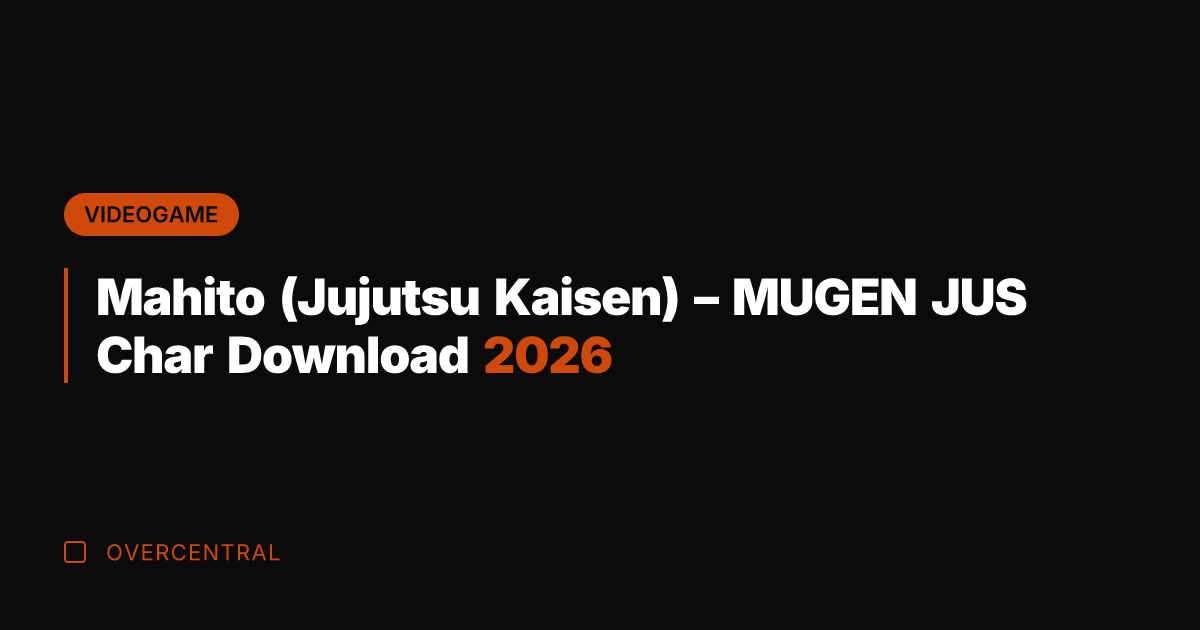 Mahito (Jujutsu Kaisen) – MUGEN JUS Char Download 2026