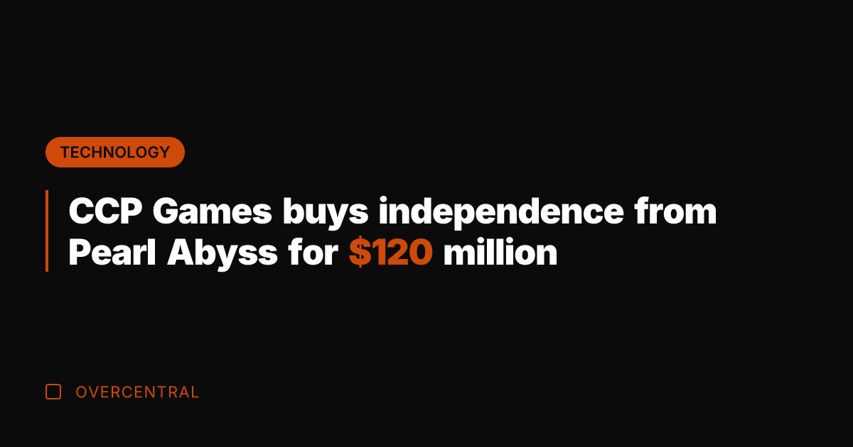 CCP Games buys independence from Pearl Abyss for 0 million