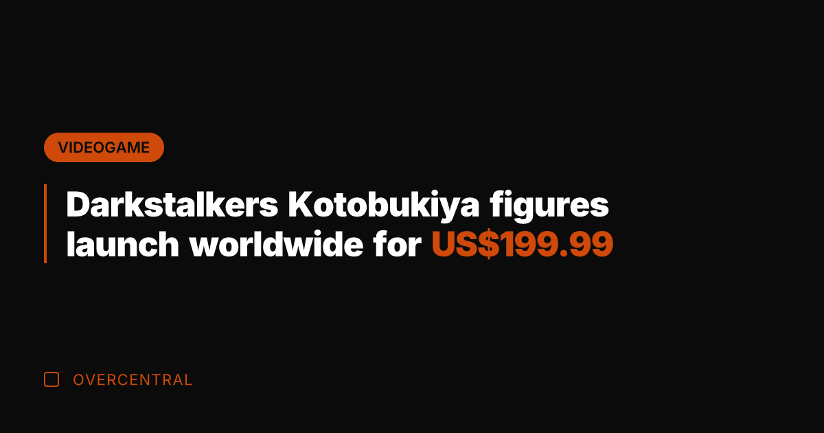 Darkstalkers Kotobukiya figures launch worldwide for US9.99