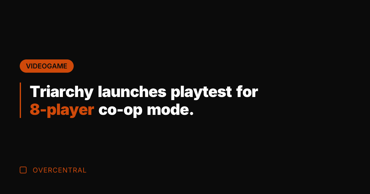 Triarchy launches playtest for 8-player co-op mode.