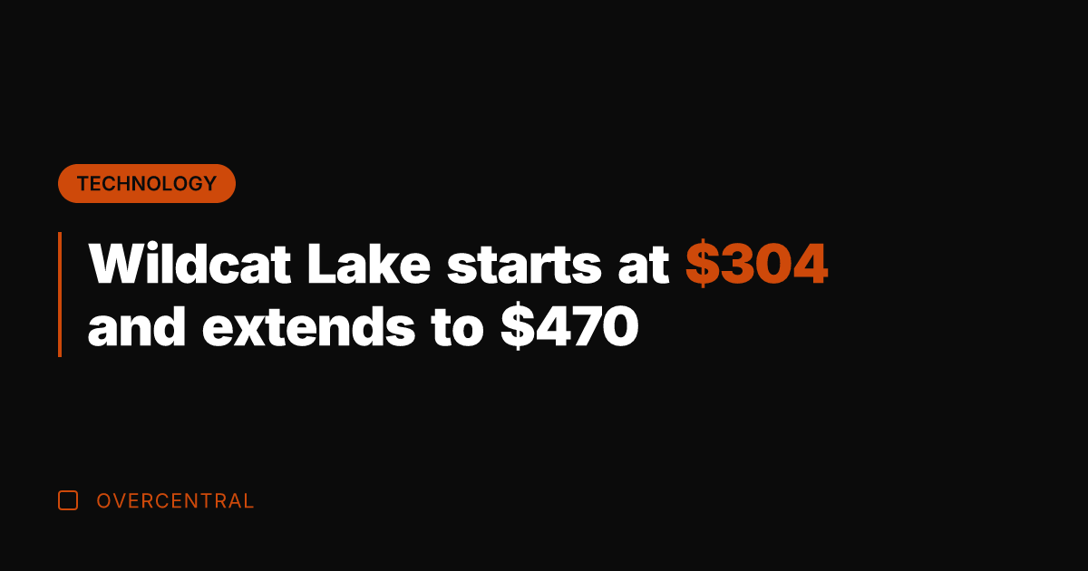 Wildcat Lake starts at 4 and extends to 0