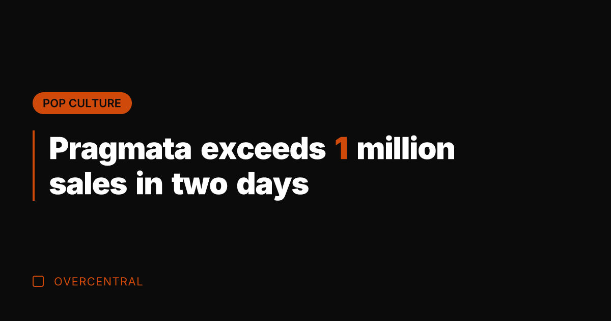 Pragmata exceeds 1 million sales in two days