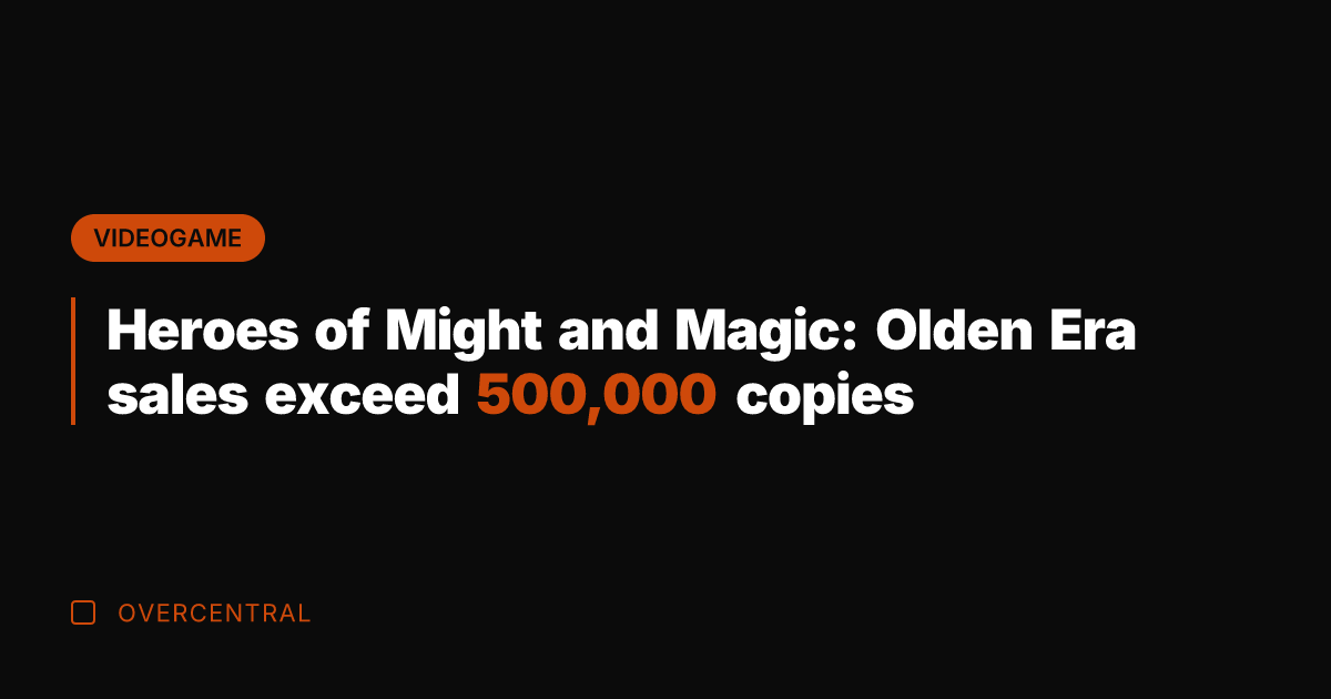 Heroes of Might and Magic: Olden Era sales exceed 500,000 copies