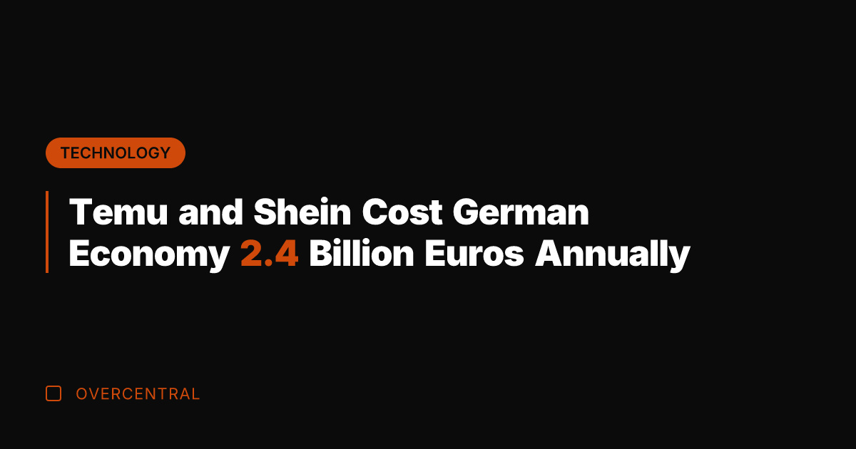 Temu and Shein Cost German Economy 2.4 Billion Euros Annually