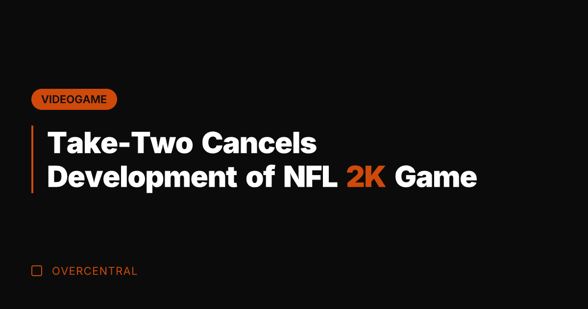 Take-Two Cancels Development of NFL 2K Game