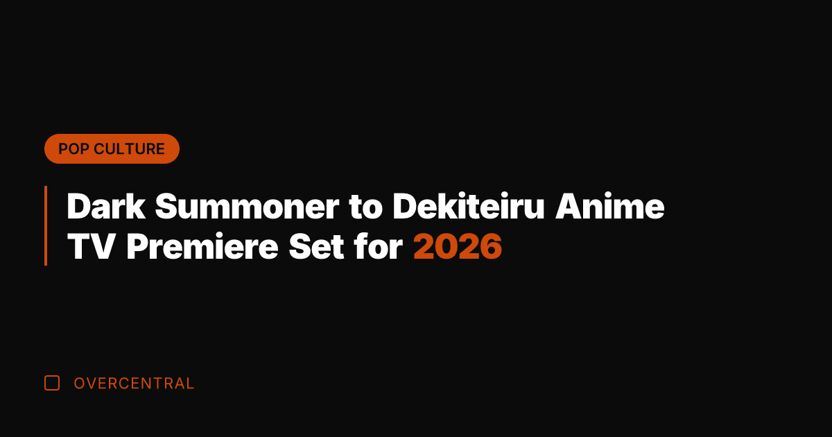Dark Summoner to Dekiteiru Anime TV Premiere Set for 2026