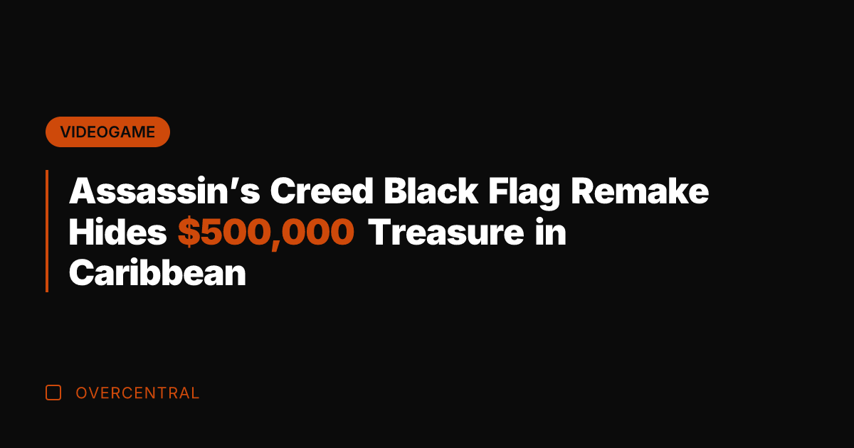 Assassin's Creed Black Flag Remake Hides 0,000 Treasure in Caribbean