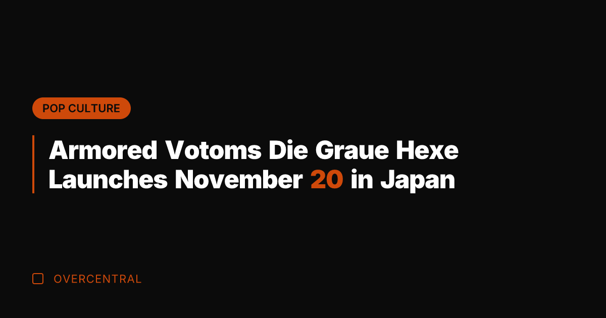 Armored Votoms Die Graue Hexe Launches November 20 in Japan