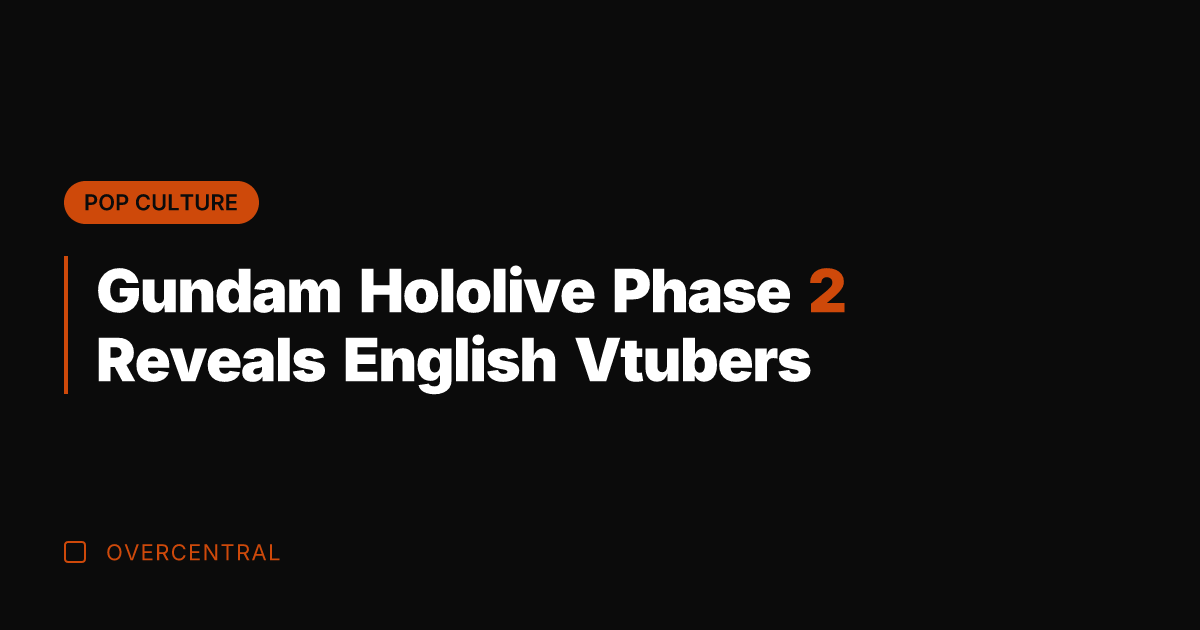 Gundam Hololive Phase 2 Reveals English Vtubers