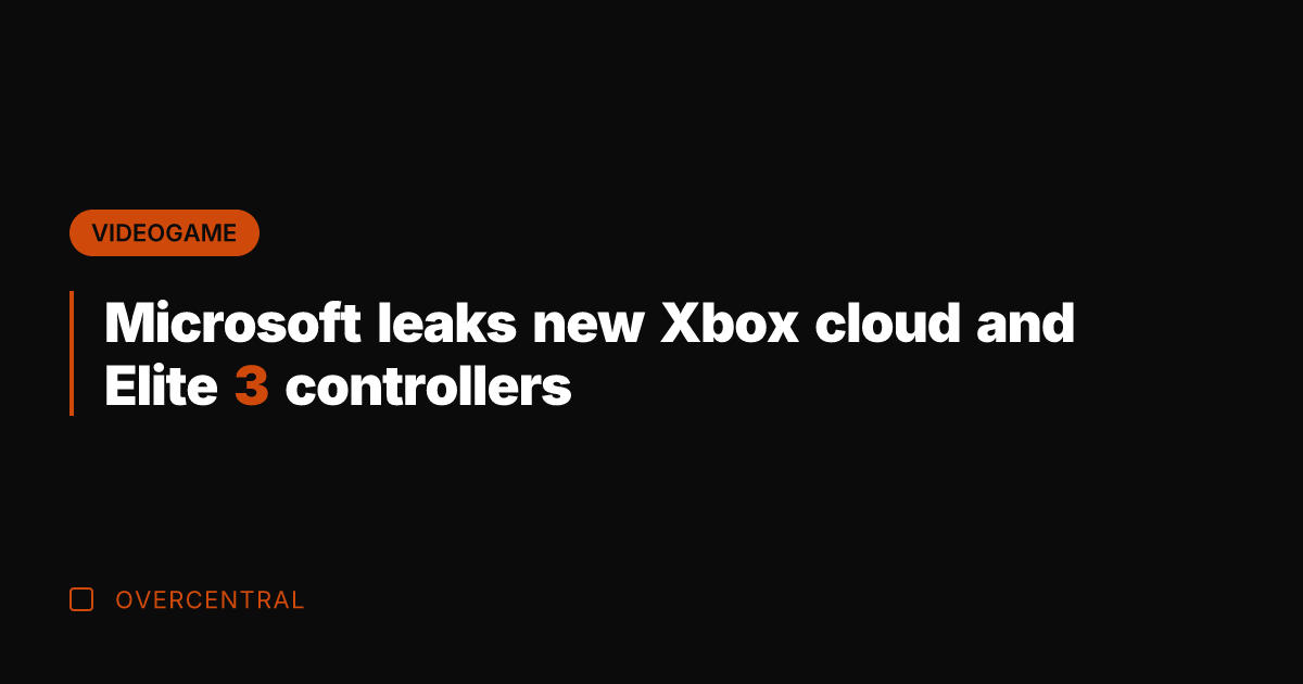 Microsoft leaks new Xbox cloud and Elite 3 controllers