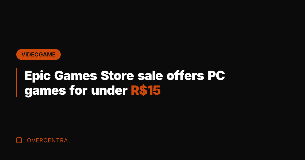 Epic Games Store sale offers PC games for under R