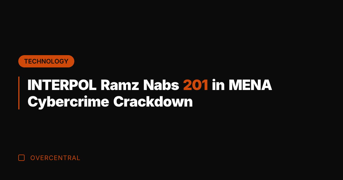 INTERPOL Ramz Nabs 201 in MENA Cybercrime Crackdown