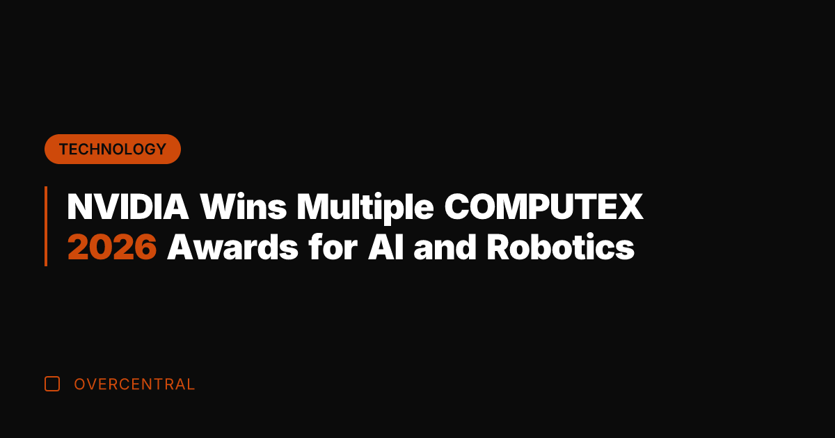 NVIDIA Wins Multiple COMPUTEX 2026 Awards for AI and Robotics