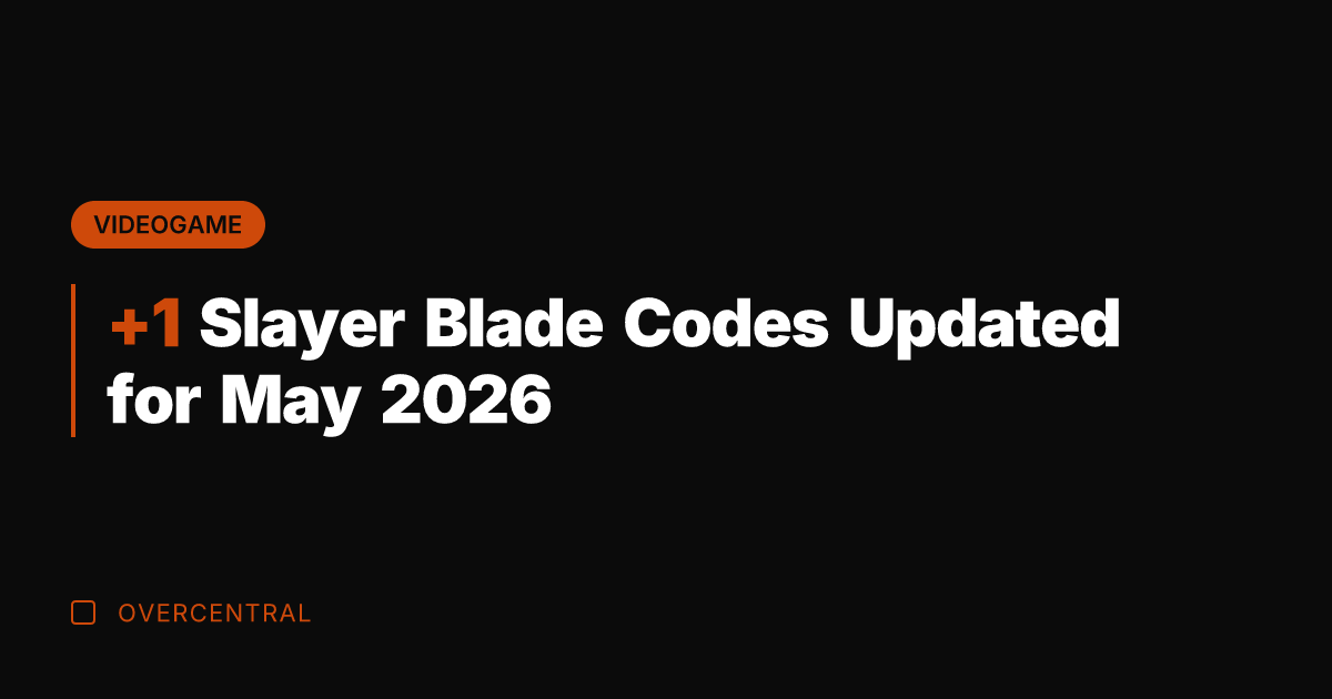 +1 Slayer Blade Codes Updated for May 2026